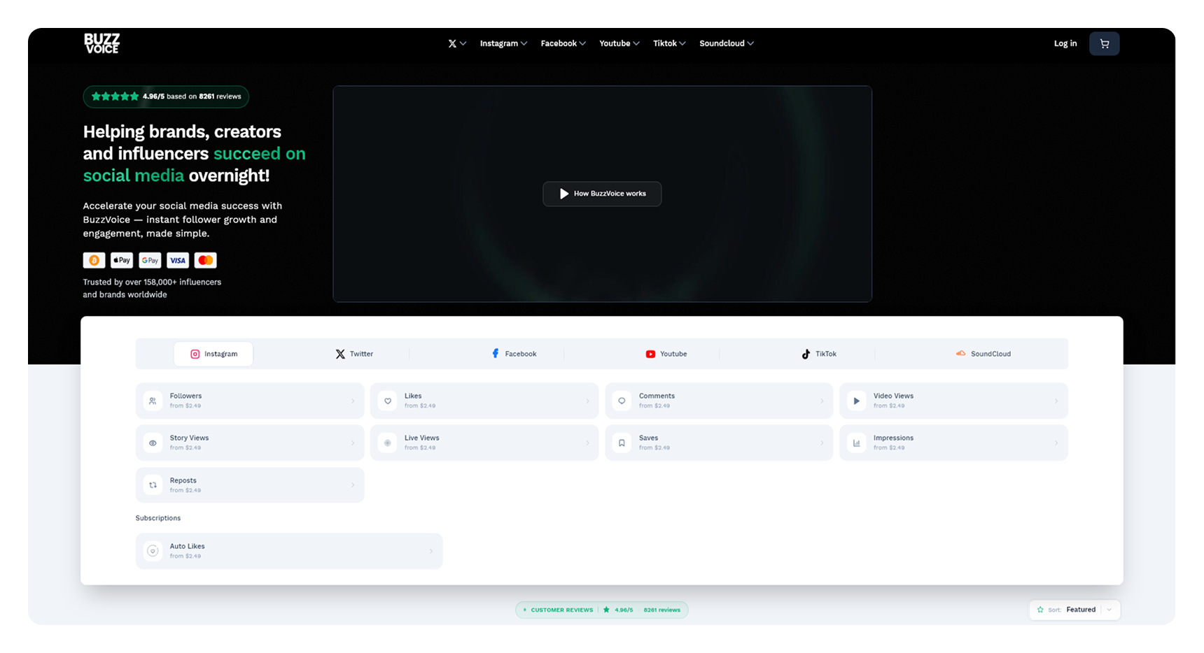 BuzzVoice website screenshot
